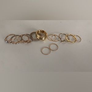 Gold rings size 6-9